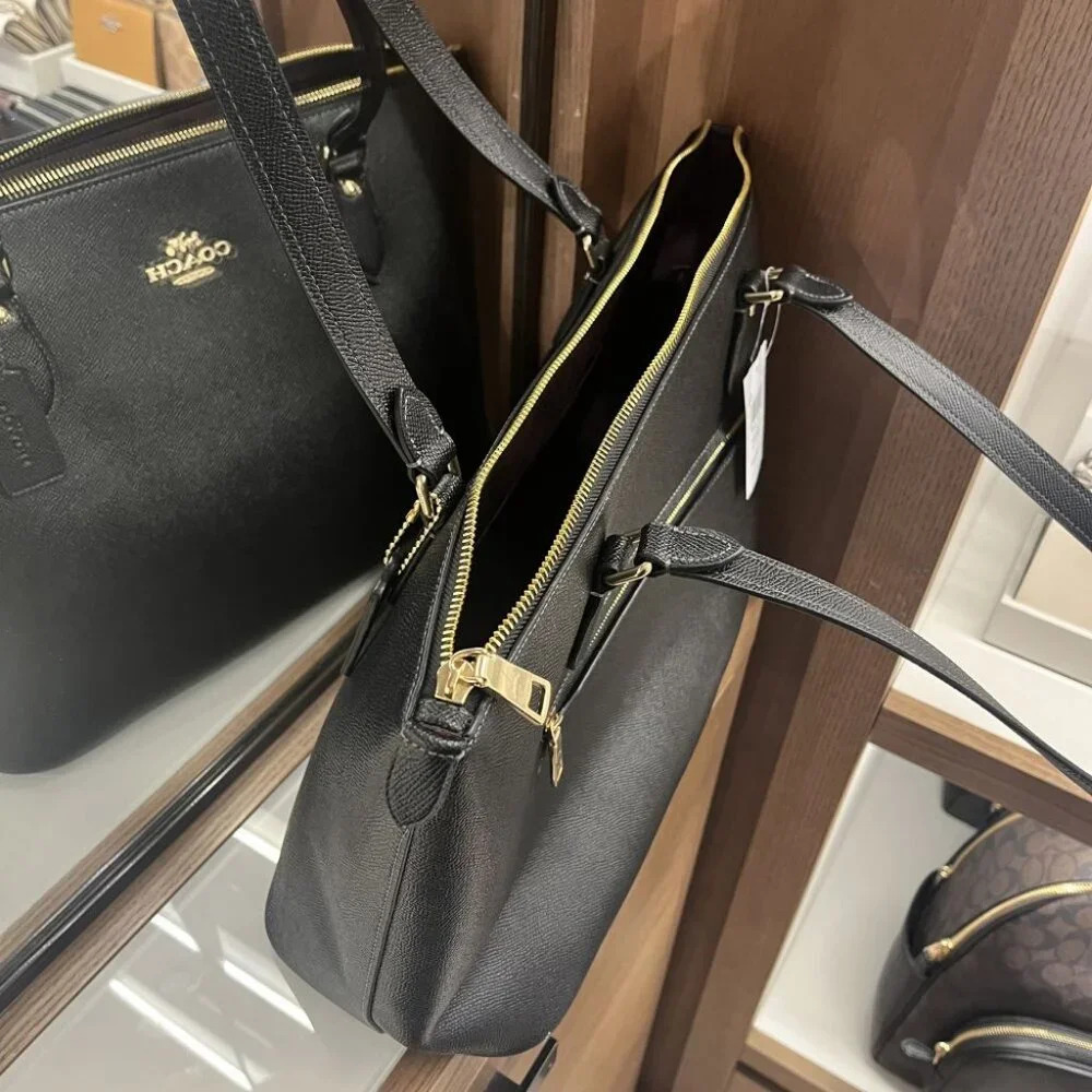 COACH GALLERY TOTE BAG CV402 IMBLK - Picture 11 of 14